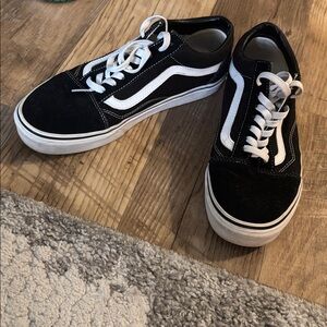 Vans Black and White Shoes